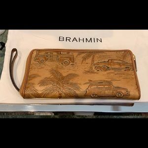 Brahmin Travel Wallet, Copacabana, seem requires glue in one spot.